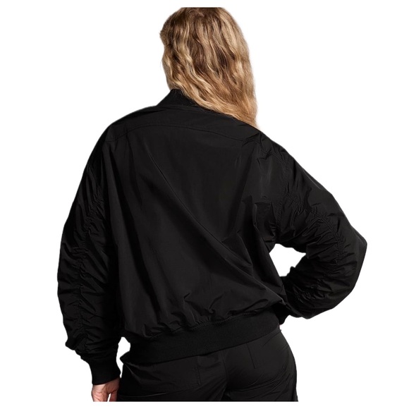 Victoria’s Secret PINK Black Bomber Jacket NEW WITH TAGS - Picture 4 of 16